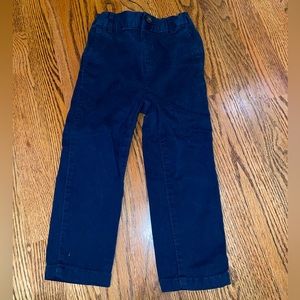 Kids 3T dark blue straight leg khakis barley worn 9/10 condition